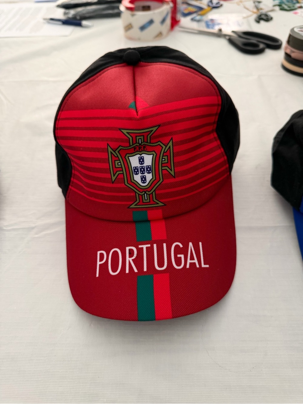 Portugal Crest Red Baseball Cap